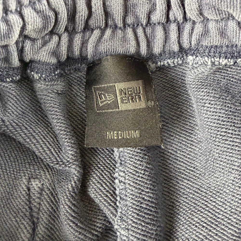 New Era Mens Medium Faded Navy Blue French Terry Sweatpants Joggers Straight Leg - Picture 5 of 6